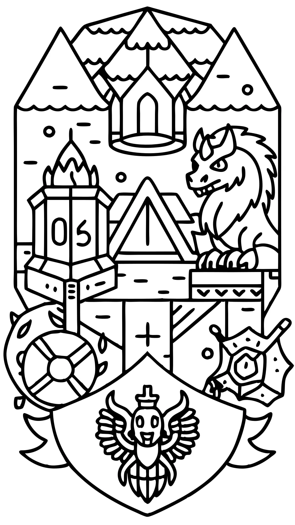 dungeons and dragons coloring pages